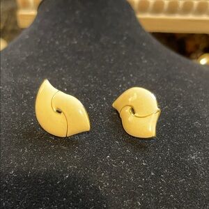 Napier Gold-Tone Swirl Earrings